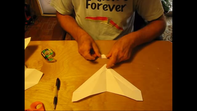 The nose weight taped on